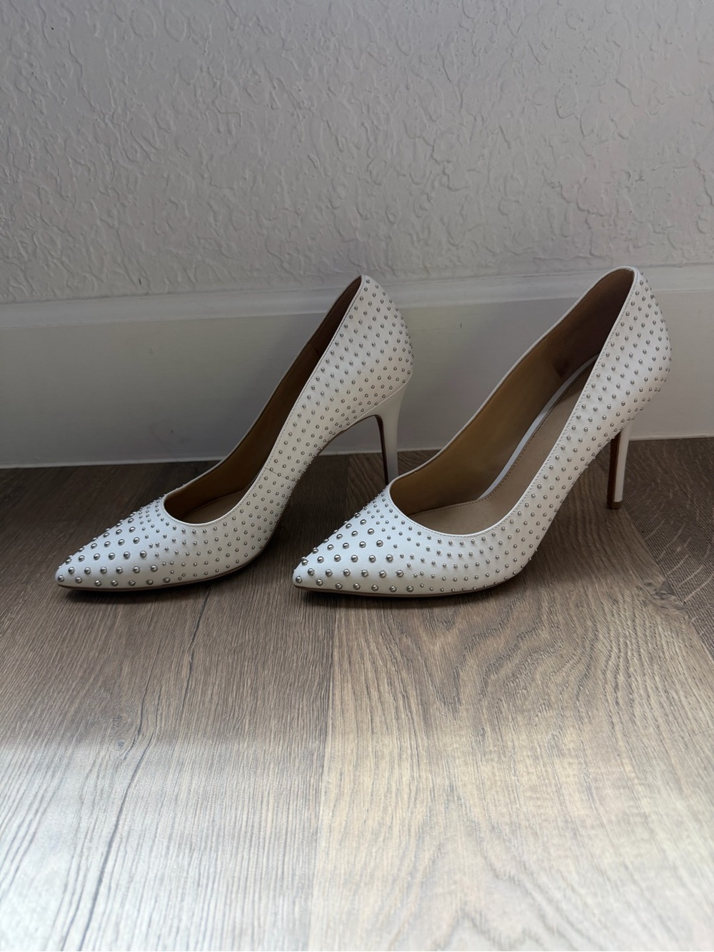 Michael Kors Claire Studded Leather Pumps